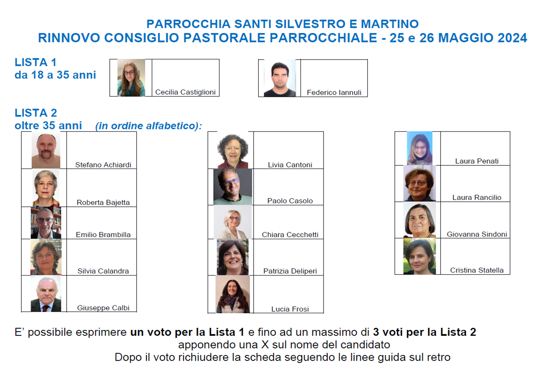 RINNOVO CONSIGLIO PASTORALE 2024 